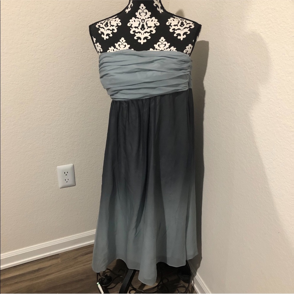The Limited gray chiffon dress NWT
